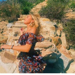 Revolve Majorelle Midi dress